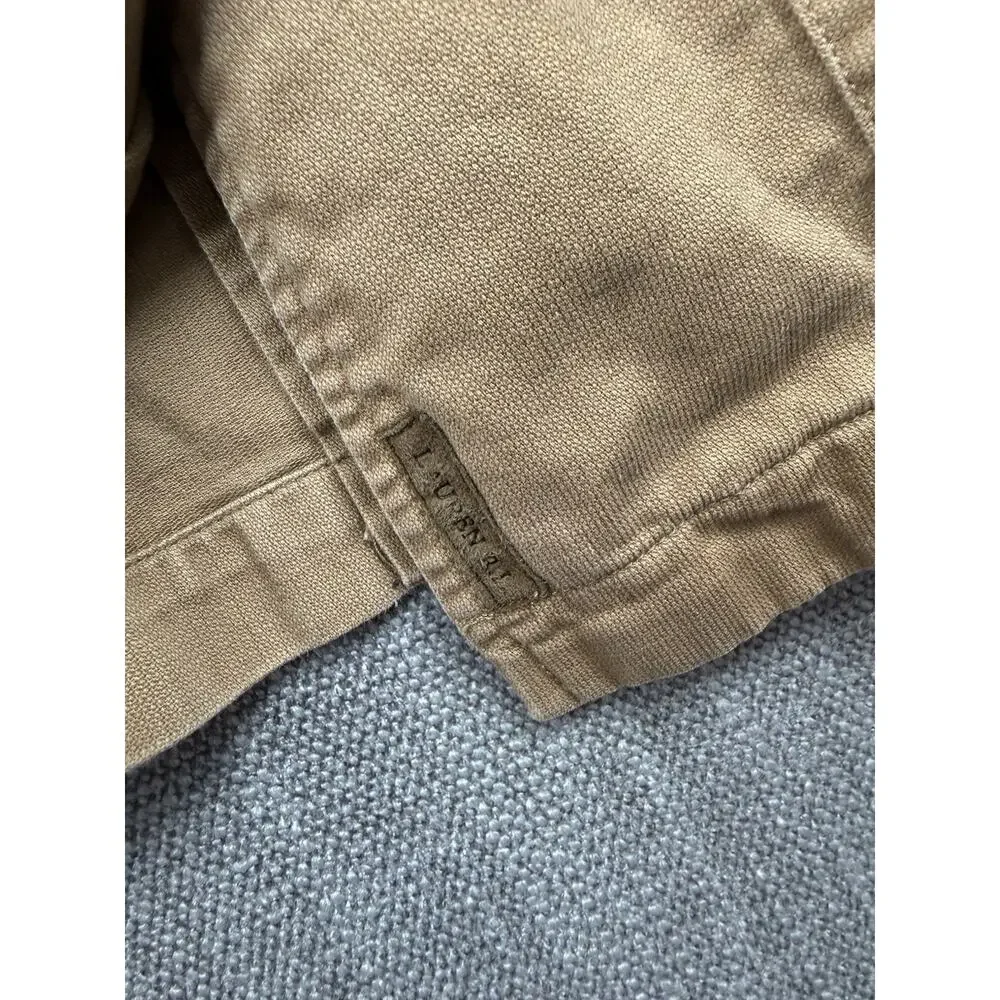 Lauren Ralph Lauren Safari Utility Jacket Womens Medium Tan Cotton Military - Picture 4 of 8